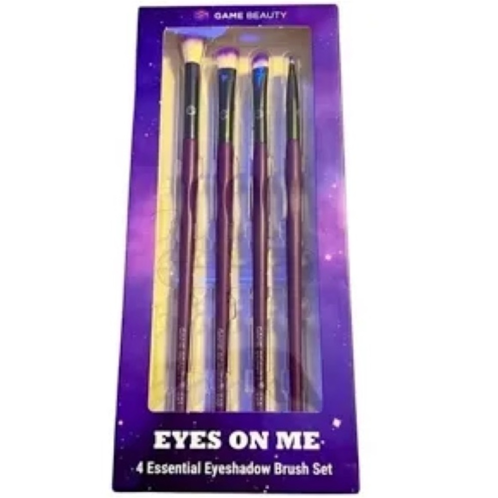 New GAME BRAUTY Eyes on Me 4 Essential Eyeshadow Brush Set